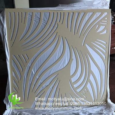 estilo de moda aluminio pantalla de privacidad de fachada de revestimiento de metal de 2,5 mm de espesor para la decoración de la fachada de la pared cortina