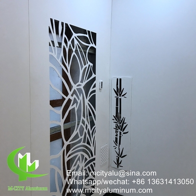estilo de moda aluminio pantalla de privacidad de fachada de revestimiento de metal de 2,5 mm de espesor para la decoración de la fachada de la pared cortina