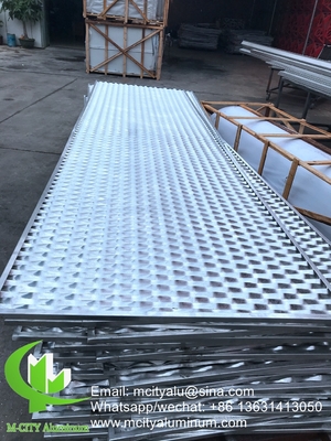 metal Panel perforado de aluminio para fachada cerca de pantalla de privacidad con pantalla de perforación de metal de 2 mm de espesor