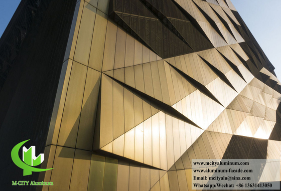 Panel de aluminio sólido arquitectónico para decoración de revestimientos de paredes