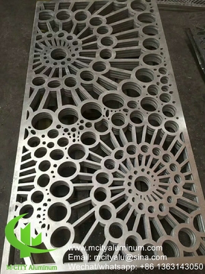 metal Panel perforado de aluminio para fachada cerca de pantalla de privacidad con pantalla de perforación de metal de 2 mm de espesor