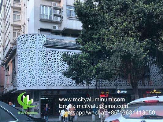 Hoja perforada de aluminio para ventanas de protección de la privacidad