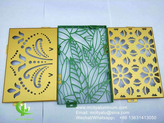 panel de revestimiento de pared de fachada con patrón de aluminio cubierta exterior de edificio para la decoración exterior de edificios