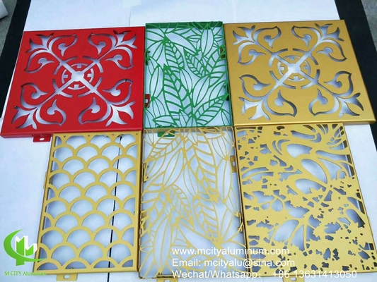 hojas perforadas de aluminio para revestimiento de paredes de fachada, paneles de revestimiento de edificios exteriores para edificios o techos