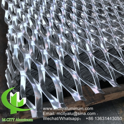malla de aluminio para revestimiento de paredes de fachada panel de revestimiento de edificios exteriores para el techo de edificios interiores exteriores