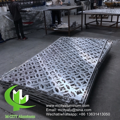 panel de perforación de aluminio fachada panel de revestimiento de pared cubierta exterior del edificio para el techo del edificio interior exterior
