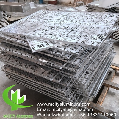 hojas perforadas de aluminio para revestimiento de paredes de fachada, paneles de revestimiento de edificios exteriores para edificios o techos