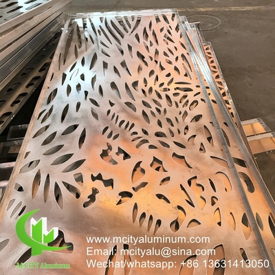 Panel decorativo de fachada de revestimiento de aluminio de 3 mm para fachada de pared de cortina revestimiento de panel de pared pantalla perforada