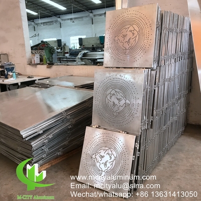 Arbol de aluminio perforado para balcón con láminas metálicas de 3 mm recubiertas de polvo