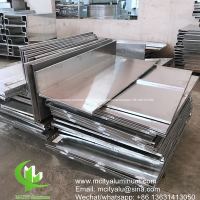 Panel de aluminio sólido de panel único Panel de revestimiento para paredes de fachada de aluminio con soporte
