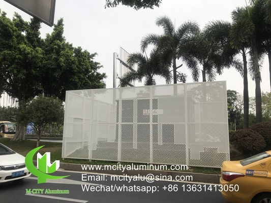 hojas perforadas de aluminio para revestimiento de paredes de fachada, paneles de revestimiento de edificios exteriores para edificios o techos