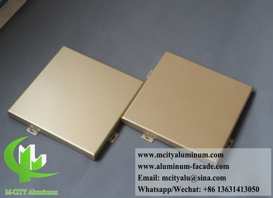 Revestimiento externo Panel de aluminio sólido PVDF Revestimiento resistente a la intemperie