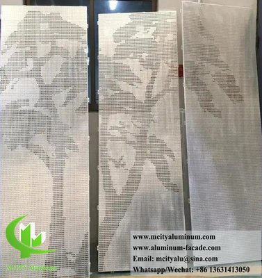 Facade de aluminio perforado personalizable fácil de instalar y mantener