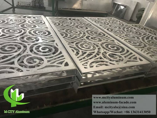 Revestimiento de columnas metálicas con diseño de corte por láser de chapa de metal CNC