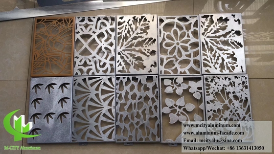 Cortado por láser de la lámina de aluminio de la pantalla para la separación de espacios de decoración
