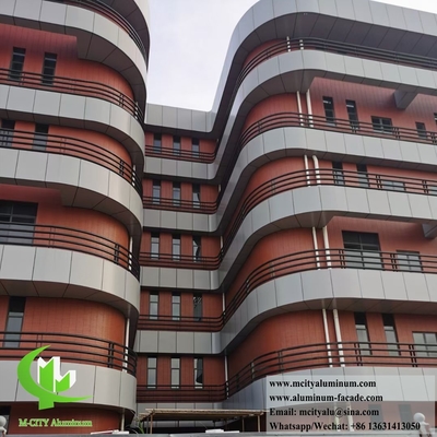 Revestimiento externo Panel de aluminio sólido PVDF Revestimiento resistente a la intemperie