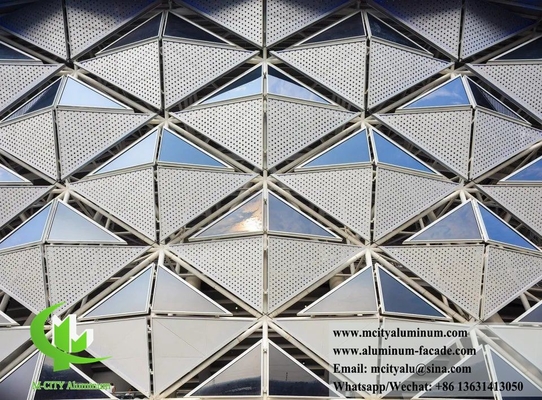Revestimiento de paredes metálicas de forma 3D Hoja de aluminio de corte CNC Panel de pared hecho a medida