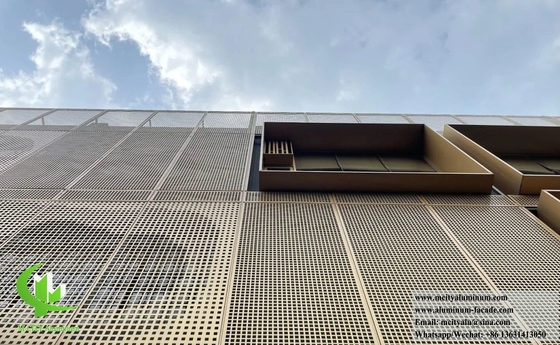 Panel de revestimiento de aluminio sólido con patrones de perforación