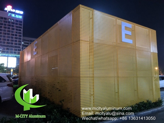 paneles perforados de aluminio para fachada, revestimiento de paredes, paneles exteriores de cubierta para edificios o techos