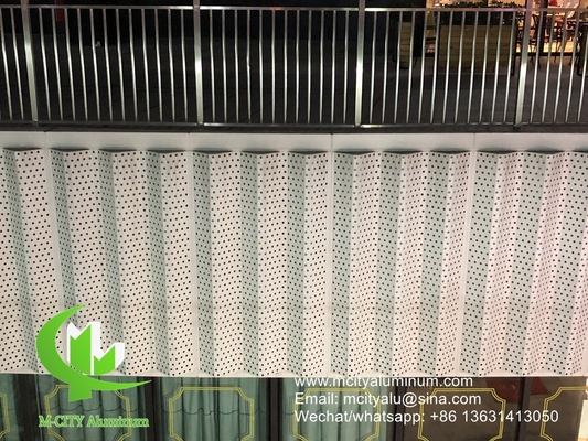 paneles perforados de aluminio para fachada, revestimiento de paredes, paneles exteriores de cubierta para edificios o techos