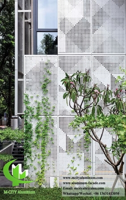 Hoja de aluminio de pantalla metálica perforada para decoración de revestimientos de paredes