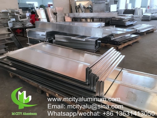 fachada de revestimiento de paneles sólidos de aluminio para fachadas de edificios con PVDF recubierto en polvo de 3 mm