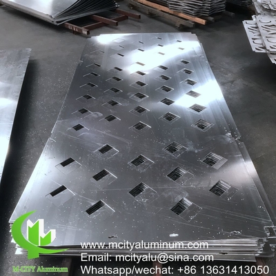 Revestimiento de paredes de aluminio grabado panel de fachada decorativa exterior de la pared cortina del edificio