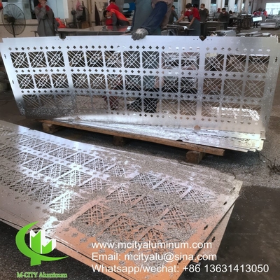 Revestimiento de paredes de aluminio grabado panel de fachada decorativa exterior de la pared cortina del edificio