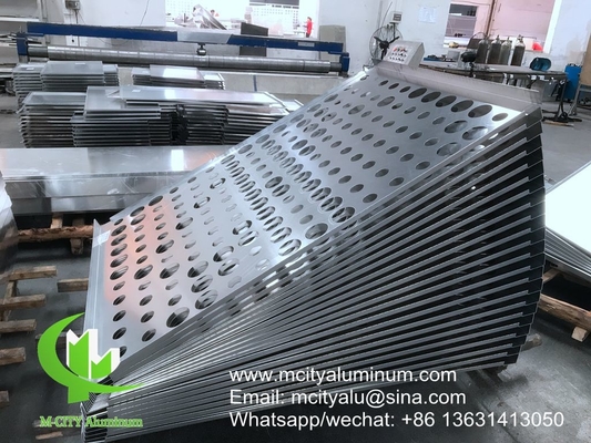 fachada con grabado CNC fachada decorativa de aluminio revestimiento de pared exterior del edificio cortina de pared de fachada con patrón de techo