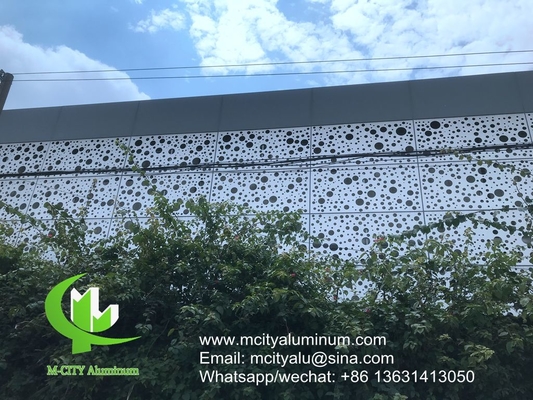 fachada con grabado CNC fachada decorativa de aluminio revestimiento de pared exterior del edificio cortina de pared de fachada con patrón de techo