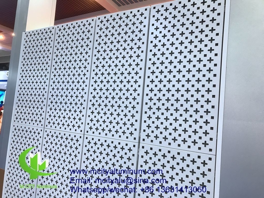 Panel de revestimiento de la pared de la fachada decorativa de aluminio tallada exterior del edificio cortina de pared con patrón de fachada de techo