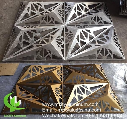 fachada de revestimiento de aluminio perforado panel de pared fachada de edificio exterior para cubierta exterior