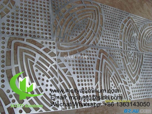 Panel de revestimiento de aluminio arquitectónico fachada de láminas de pared fachada de edificio exterior para fachada exterior