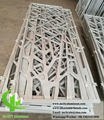 Pantalla de aluminio sólido de 5 mm con patrón de corte por láser