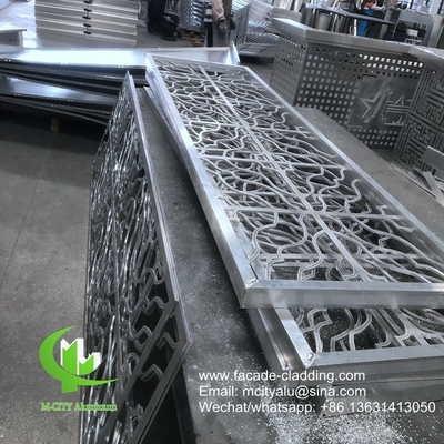 Panel de corte por láser de aluminio metálico utilizado para pantallas de ventanas con espesor de marco de 10 mm