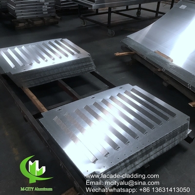 Panel de revestimiento perforado de aluminio metálico con orificios redondos