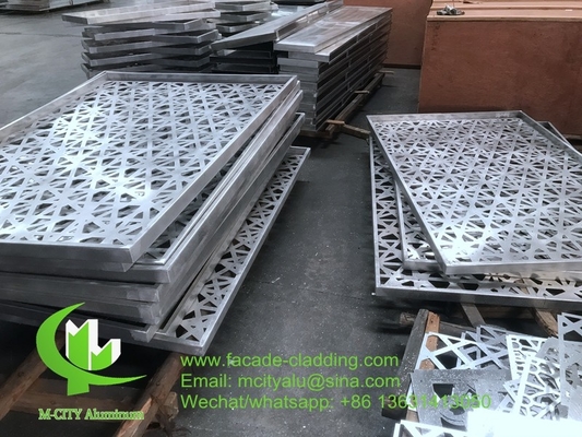 Panel de revestimiento perforado de aluminio metálico con orificios redondos