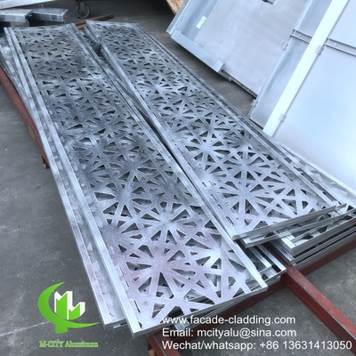 Panel de corte por láser de aluminio metálico para revestimiento de fachadas de decoración de edificios
