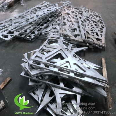 Panel de aluminio perforado con agujero redondo tallado utilizado para fachada exterior de edificios para cubierta exterior