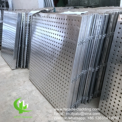 Panel de revestimiento perforado de aluminio metálico con orificios redondos