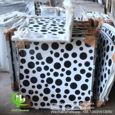 Revestimiento perforado de aluminio arquitectónico con patrones de arte
