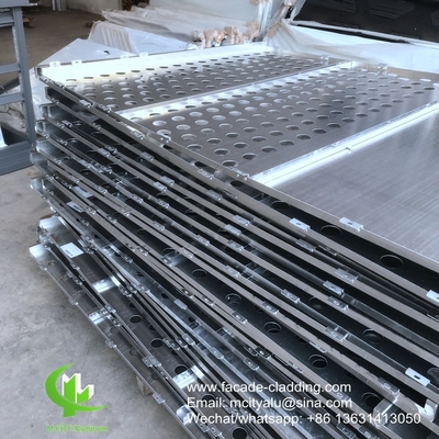 Panel perforado de aluminio grabado utilizado para fachada exterior del edificio para cubierta exterior