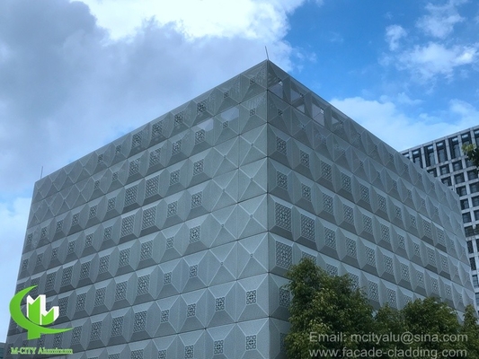 Revestimiento perforado de aluminio arquitectónico con patrones de arte