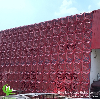 Revestimiento perforado de aluminio arquitectónico con patrones de arte