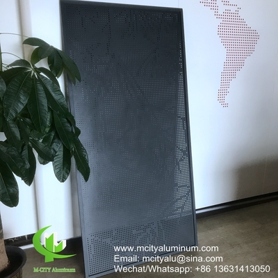 PVDF Modelos perforados de aluminio metálico utilizados para la decoración de fachadas de edificios