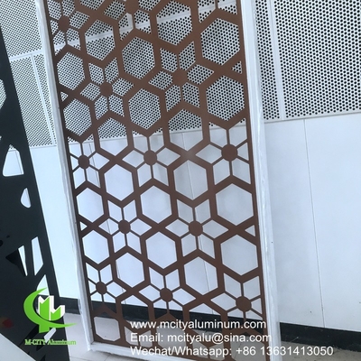 PVDF Modelos perforados de aluminio metálico utilizados para la decoración de edificios