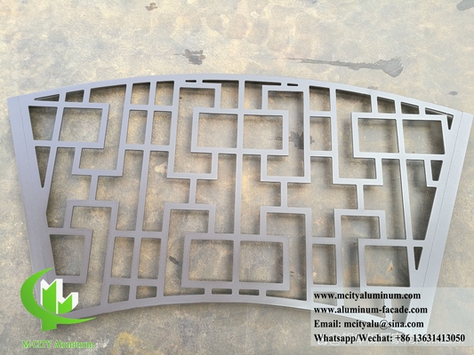 Escrín de metal perforado CNC para decoración de revestimientos de paredes