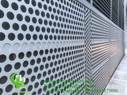 Revestido en polvo Panel perforado no estándar de aluminio metálico utilizado para el exterior del edificio
