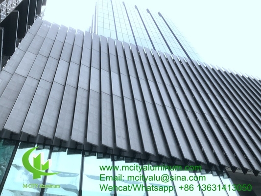 FOSHAN PVDF Panel de aluminio metálico perforado no estándar utilizado para el exterior del edificio