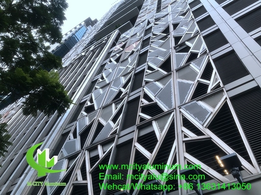 China PVDF Panel estándar perforado de aluminio metálico utilizado para el exterior del edificio